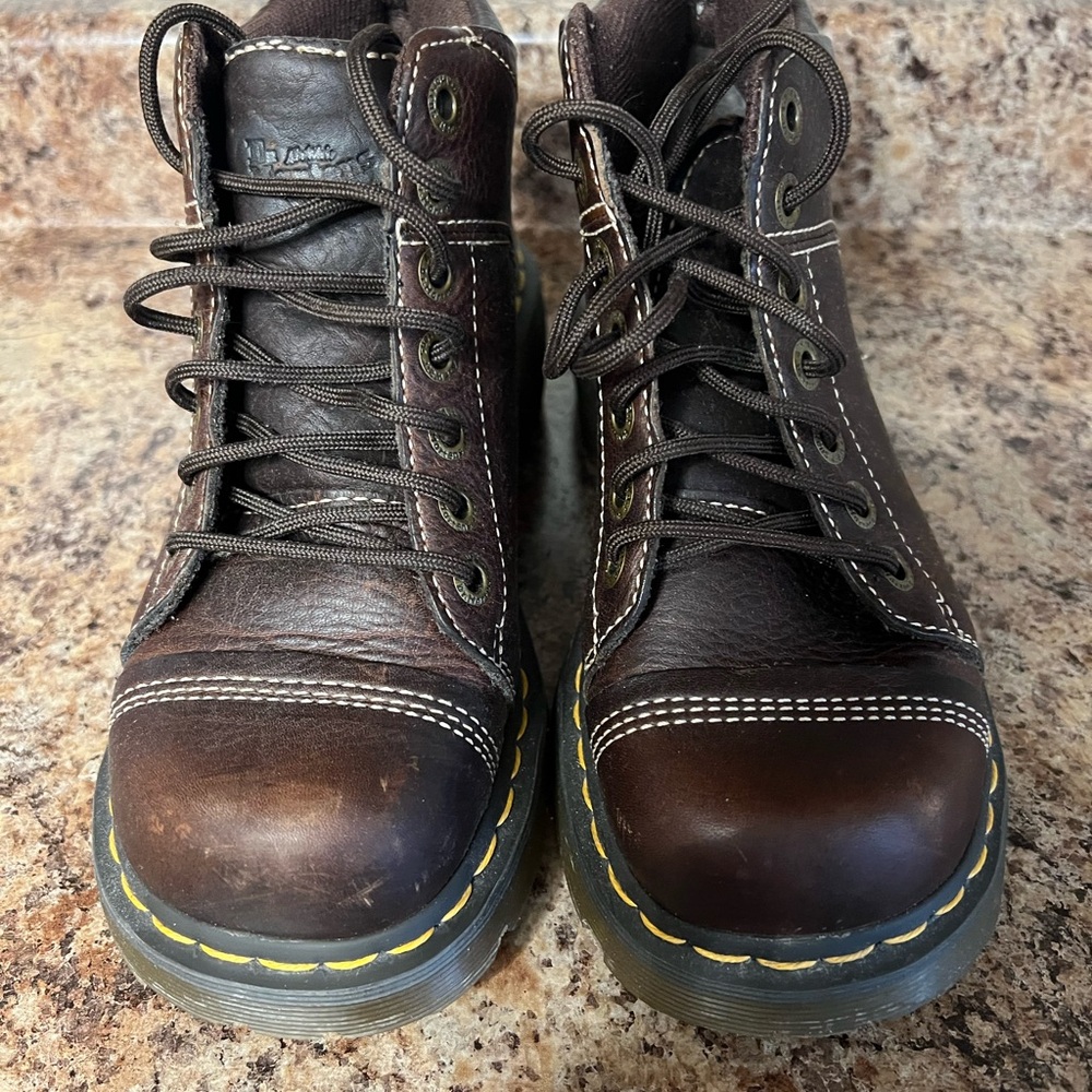 Dr. Martens Dark Brown Lace-Up Boots
